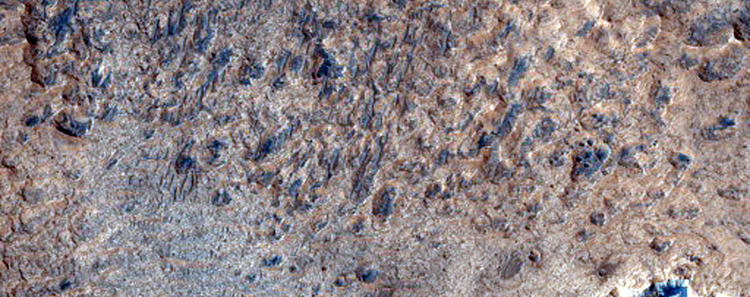 Sulfate Deposits West of Meridiani Planum
