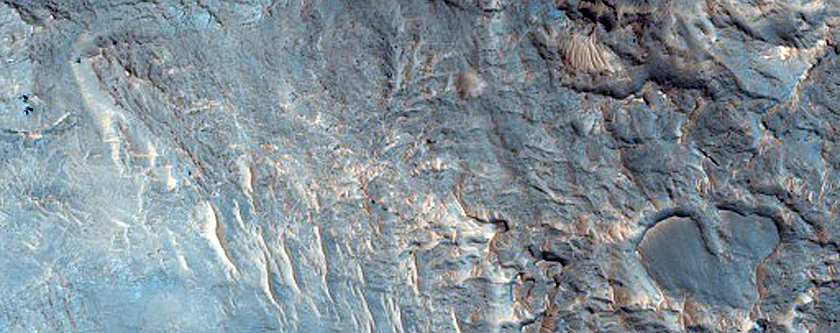 Exposed Complex Crater Ejecta in Noachis Terra 
