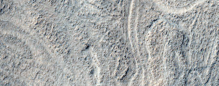 Twisted Ridges in Hellas Planitia
