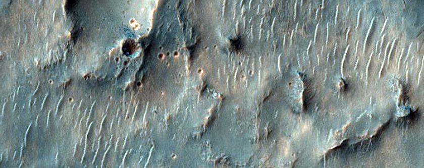 Mound Feature in Terra Sabaea Intercrater Plain