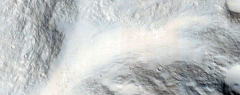Impact Crater with Steep Slopes
