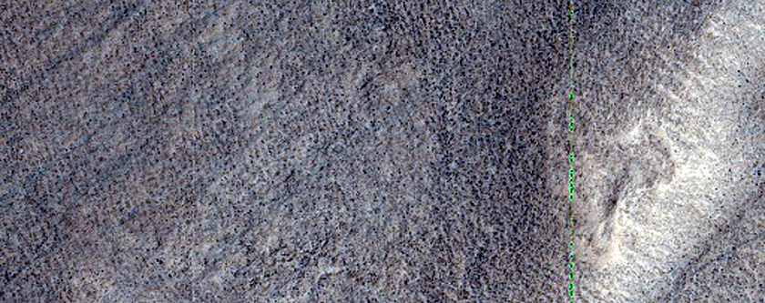 Dipping Layers in Depression in Hellas Planitia
