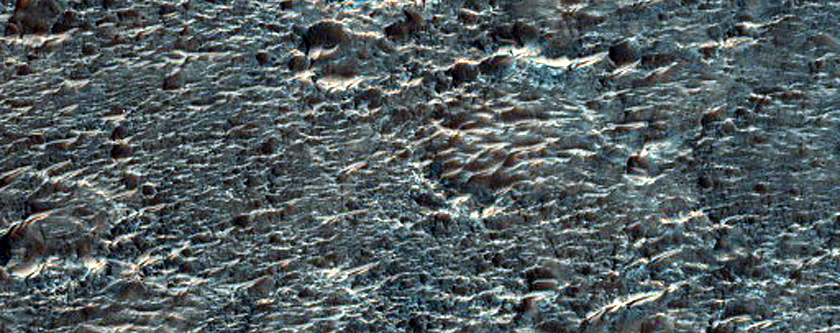 Eroded Bedrock in Tyrrhena Terra
