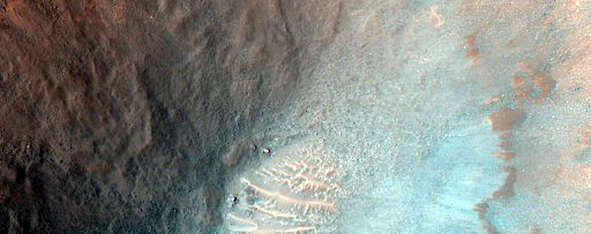 Crater with Steep Slopes
