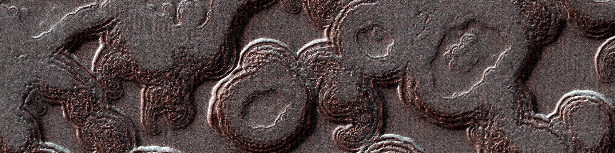 Swiss Cheese on a Red Planet