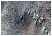 Landforms Northwest of Arkhangelsky Crater

