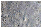 Southern Continuous Ejecta Boundary of Zunil Crater
