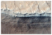 Layers in Mesa South of Lycus Sulci
