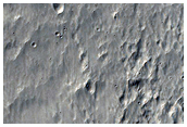 Northern Continuous Ejecta Boundary of Gratteri Crater

