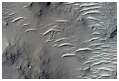 Differential Erosion in Crater Near Gusev Crater
