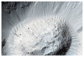 Crater on Elysium Planitia
