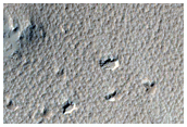 Features on Floor of a Crater Near Amazonis Mensa
