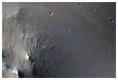 Rim of Crater in Daedalia Planum
