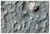 Bedrock and Troughs on Crater Floor

