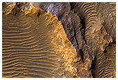 Bedrock on a Crater Floor