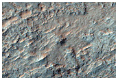 Ejecta of Crater in Ladon Valles

