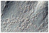 Flows along Crater Wall in Noachis Terra
