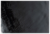 Layers in Crater Wall Near Kasei Valles
