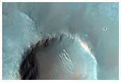 Impact Crater with Central Structure in Syrtis-Isidis Region
