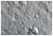 Crater North of Olympus Mons
