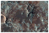 Megabreccia on Floor of Baldet Crater
