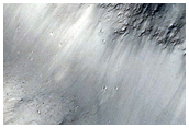 Layers in Crater Wall East of Zephyria Tholus
