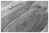 Mesa and Ridges in Hellas Planitia
