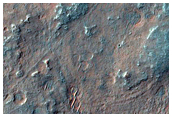Narrow Trough in Thaumasia Planum