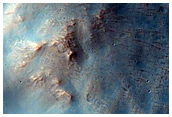 Channels Eroded into Kasabi Crater Northwest of Hadriaca Patera