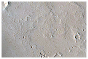 Trough Intersecting Crater Rim