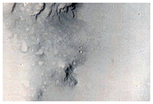Layers in Crater Wall Near Apollinaris Patera
