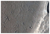 Northern Elysium Planitia Degraded Crater Rim
