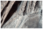 Layered Bedrock in Coprates Chasma