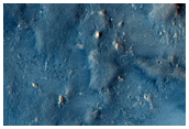 Flow and Southeast Antoniadi Crater Rim