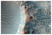 Channel Possibly Sourced from Impact Crater