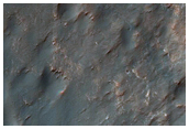 Holden Crater Rim West of MSL Rover Landing Site