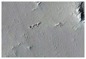 Landforms North of West Tithonium Chasma
