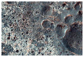 Bright Terrain in THEMIS Night Infrared Southwest of Ganges Chasma
