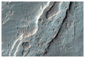 Distal Fan in Crater South of Ostrov Crater
