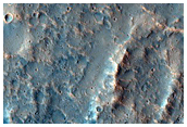 Heavily Cratered Mesa-Forming Unit Overlapping Crater Ejecta Blanket

