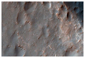 Holden Crater Rim West of MSL Rover Landing Site
