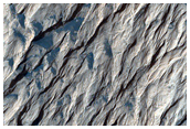 Stratigraphy along Slope of Layered Deposit in Candor Chasma