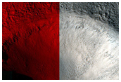 Small Possibly Well-Preserved Crater in Ascuris Planum
