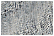 Streamlined Features near Sabis Vallis
