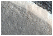Landforms West of Alba Mons