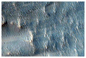 Crater in Daedalia Planum
