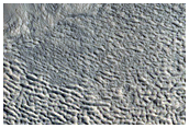 Infilled Crater near Tinjar Valles
