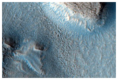 Dipping Layers in Depression in Semeykin Crater
