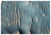 Northern Rim of 19-Km Crater in Kasei Valles
