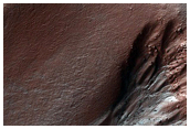 Monitor Gullies in Heaviside Crater
